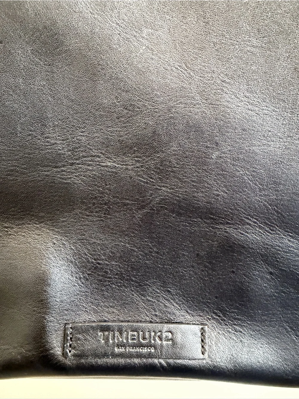 Timbuk2 Black Leather Tote Bag